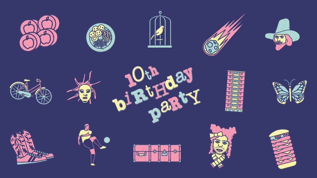 10th Birthday Party artwork